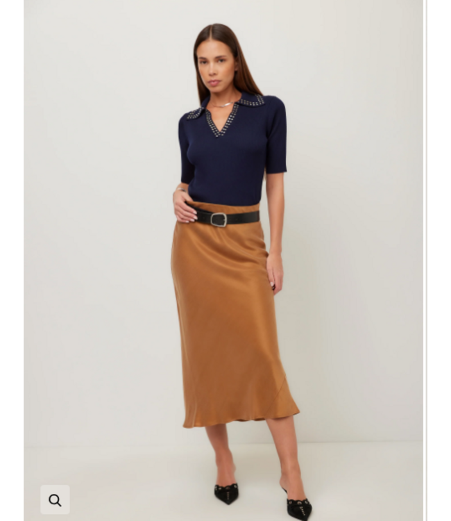 Fifteen-Twenty-Eva Bias Ankle  Skirt-#3F19544