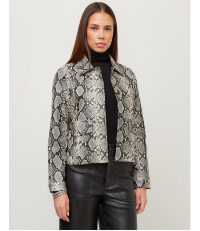 Fifteen Twenty-Faux Leather Jacket-#3F59015