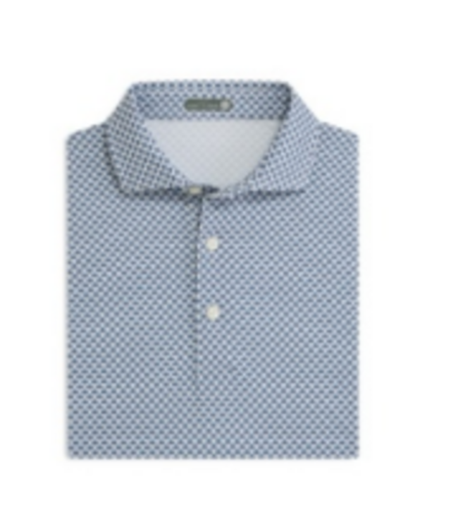 Gen Teal Blue Horizon Agave Printed Performance Polo # 4440323