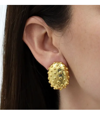 Karine Sultan-Lady Bug Clip Earrings-#78019
