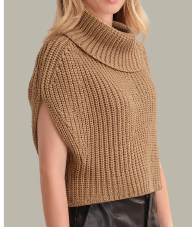525 America-Cate Sleeveless Turtleneck Sweater-#8748