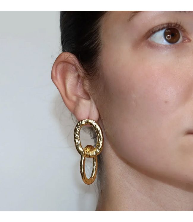 Karine Sultan Bold Links Drop earrings #75007