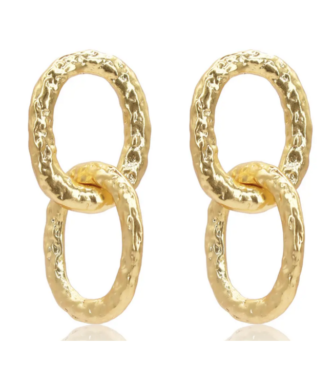 Karine Sultan Bold Links Drop earrings #75007