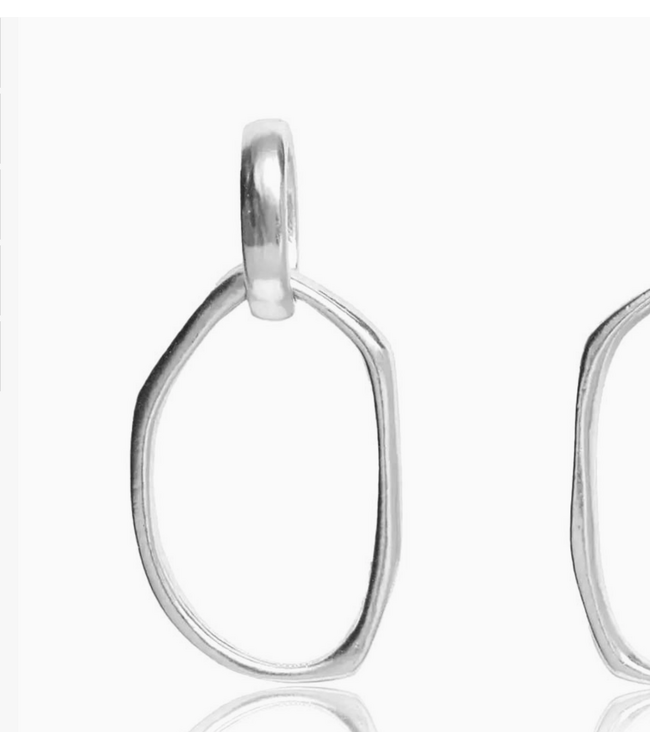 Karine Sultan Irregular Link Drop Earrings #53039