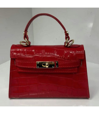 Jijou Capri Jijou Capri Croc-Embossed Top Handle Bag #ST513