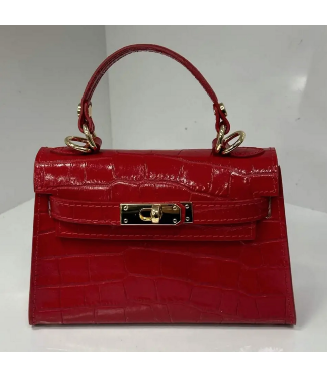 Jijou Capri Croc-Embossed Top Handle Bag #ST513
