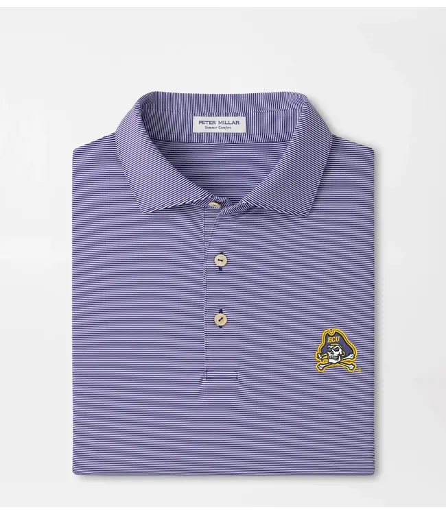 East Carolina University Jubilee Stripe Performance Polo