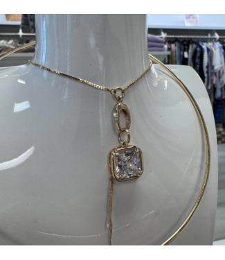 Christina V Christina V Bezel Set Gold Charm