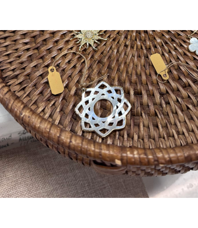 Christina V Mother of Pearl Large Circle Star