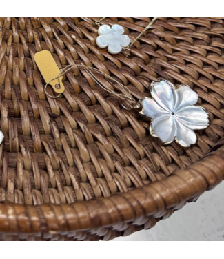 Christina V Christina V  Grey Mother of Pearl Pansy Charm