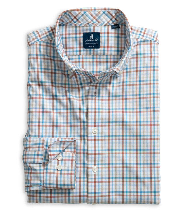 Everyday Performance Button Down Shirt - Redwood Check