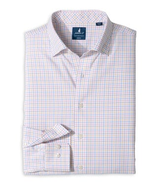 Everyday Performance Button Down Shirt - Bluffton Pink Pane