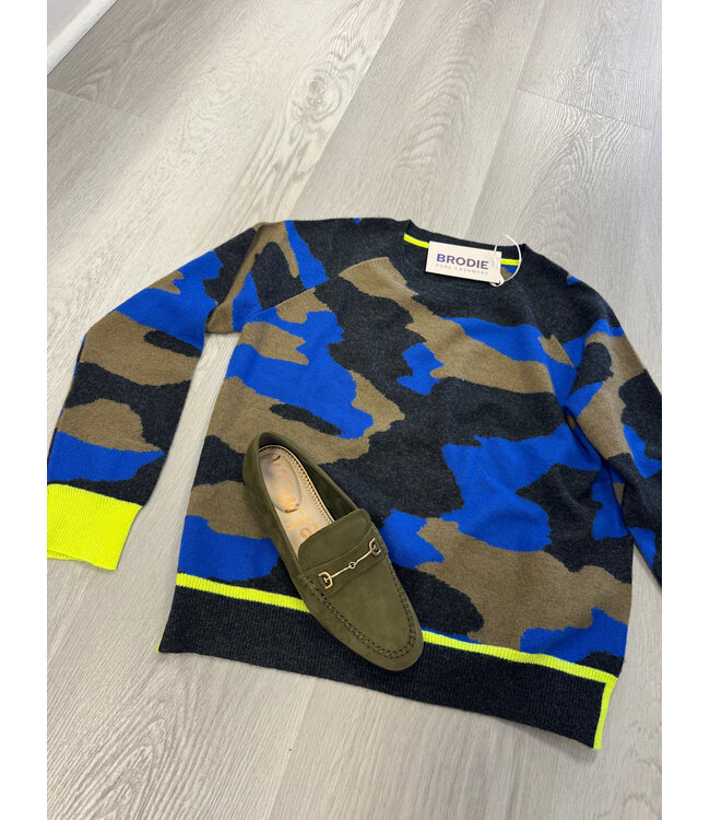 Brodie Cool Camo Cashmere Sweater
