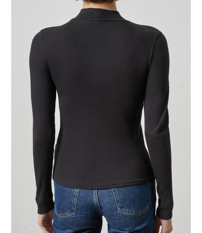 Lilla P Ribbed Long Sleeve Mock #PA3513