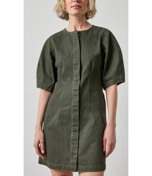 Lilla P Washed Twill Full Sleeve Shirt Dress #3544