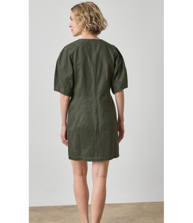 Lilla P Washed Twill Full Sleeve Shirt Dress #3544
