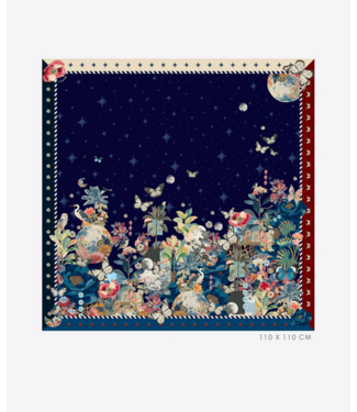Vilagallo Vilagallo Silk Collage Scarf #34195