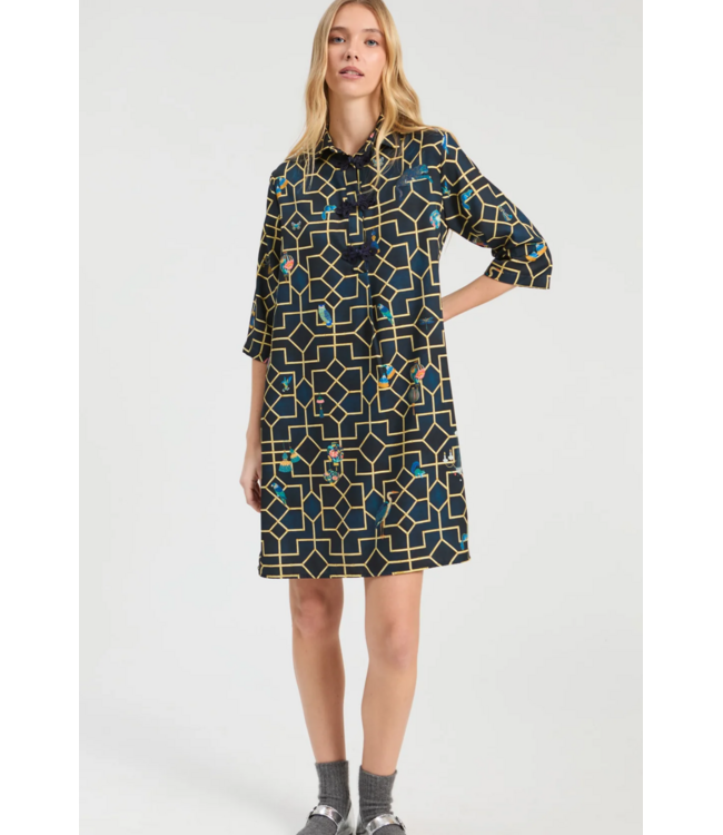 Vilagallo Geometric Shirt Dress #34207