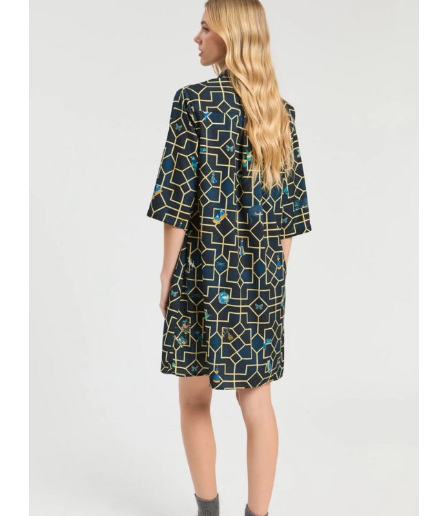 Vilagallo Geometric Shirt Dress #34207