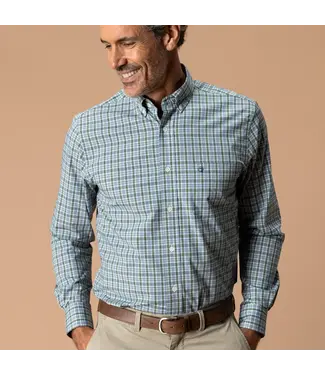 Performance Poplin Sport Shirt Mossy Bark