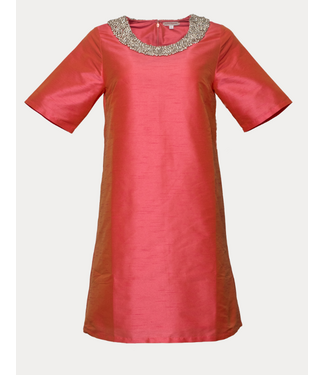 frances valentine Frances Valentine Tabby Shift Dress w/ Jewel Collar- 426AA117143
