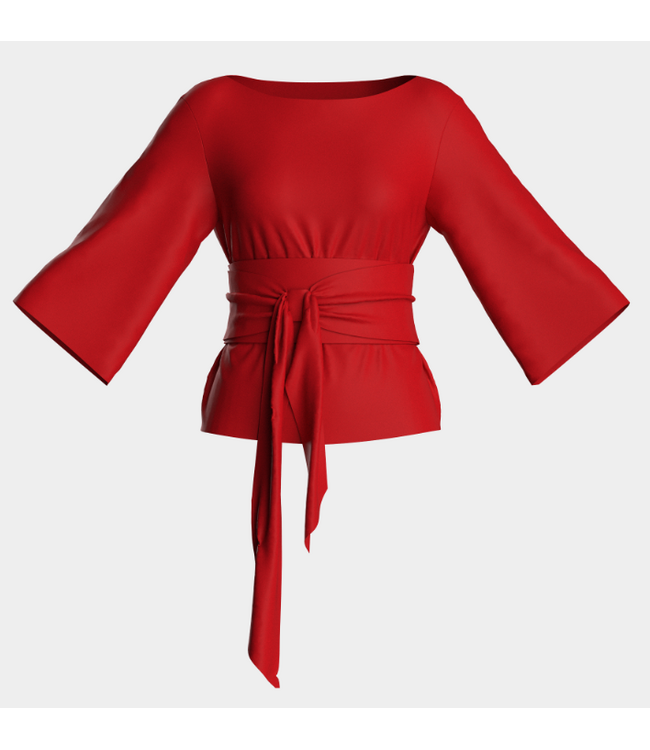 Frances Valentine Whitney Wrap Top- #225AA119138