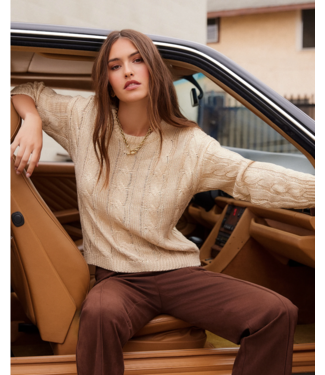 Fifteen Twenty Fifteen Twenty Levie Metallic Sweater #89360