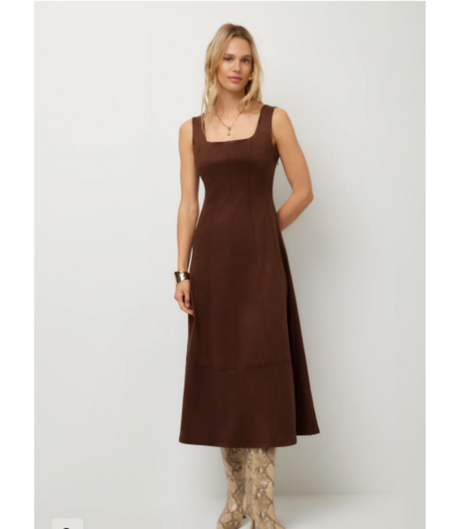 Fifteen Twenty Madalyn Faux Suede Dress-#3F72102
