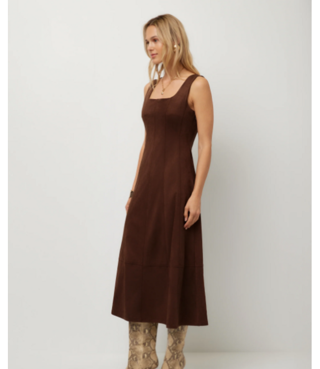 Fifteen Twenty Madalyn Faux Suede Dress-#3F72102