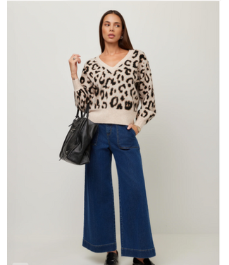 Fifteen Twenty Fifteen Twenty Elodie Blouson Sleeve Sweater- # 3F89359