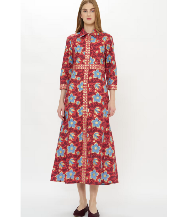Oliphant Shirt Dress Maxi #1114