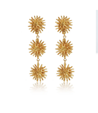 Karine Sultan Starburst Cluster Linear Earrings #75026