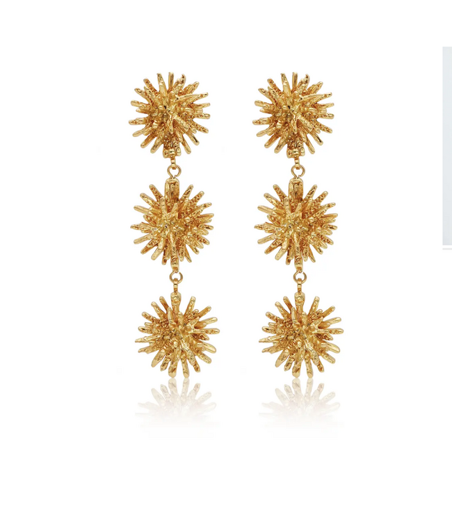 Karine Sultan Starburst Cluster Linear Earrings #75026