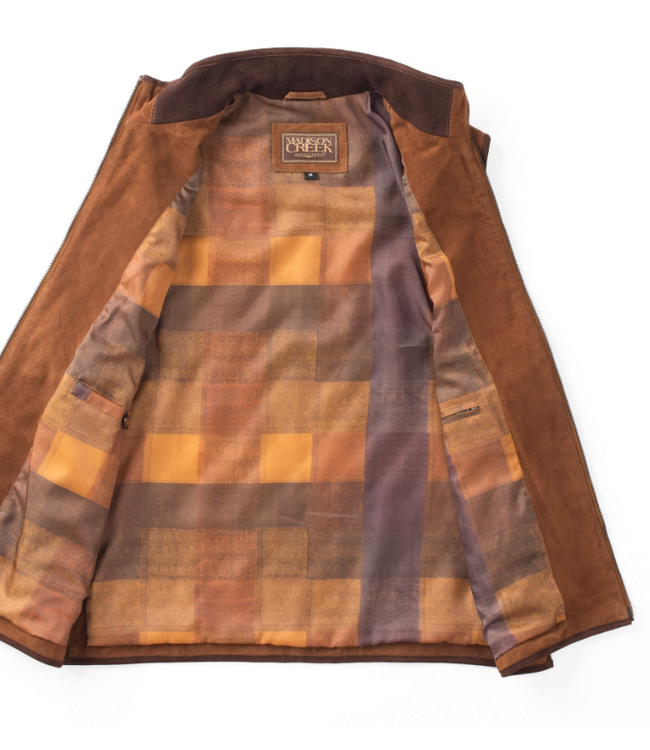 Madison Creek Ridgeland Quilted Goat Suede Leather Vest -