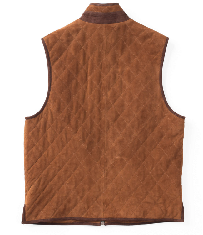 Madison Creek Ridgeland Quilted Goat Suede Leather Vest -