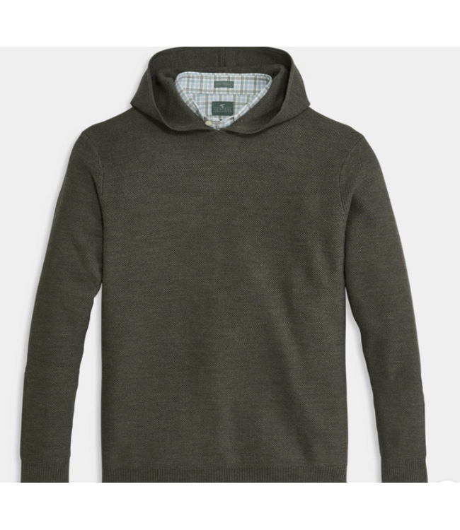 Winfield Deep Olive Hooded Sweater-#4477881