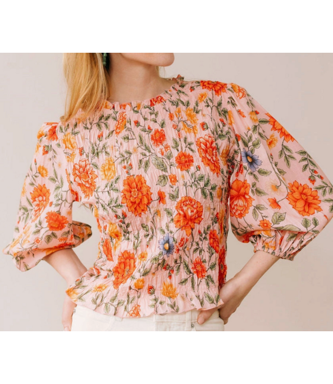 Harvest Blooms Hali Top-#2686