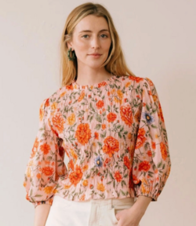 Harvest Blooms Hali Top-#2686