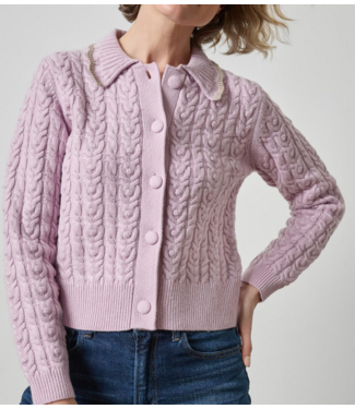 lilla p Lilla P Longsleeve Polo Cardigan #3594