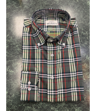 Brown/Green Tartan Button Down Shirt FWYD26