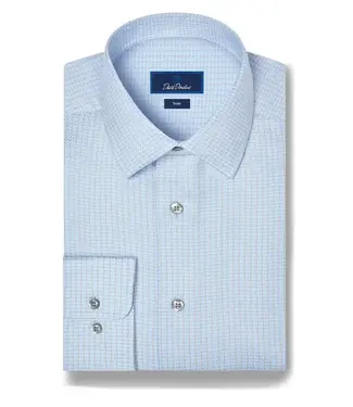 Sky & Pearl Dobby Stripe Dress Shirt