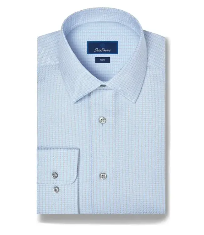 Sky & Pearl Dobby Stripe Dress Shirt