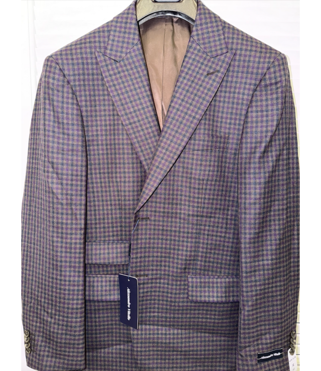 Novara New Slim Wide Peak Lapel Sport Coat 569-8