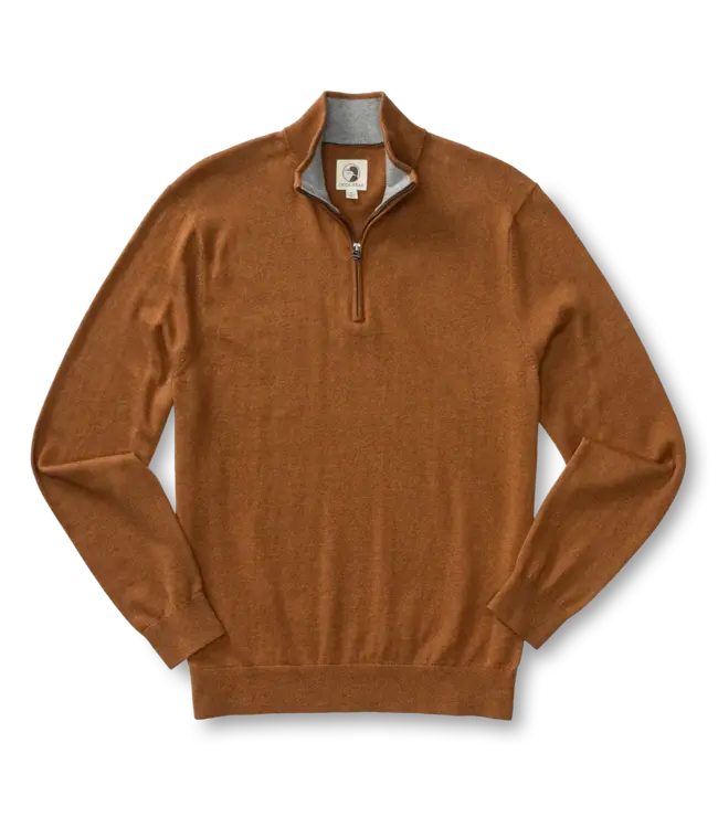 Ridley Cotton Cashmere 1/4 Zip Sweater