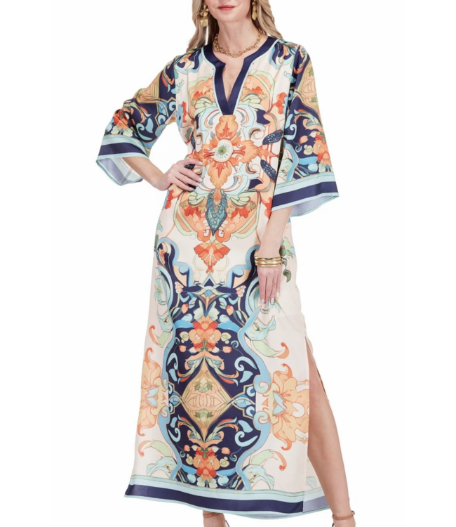 Jade Trimmed Maxi  #5090