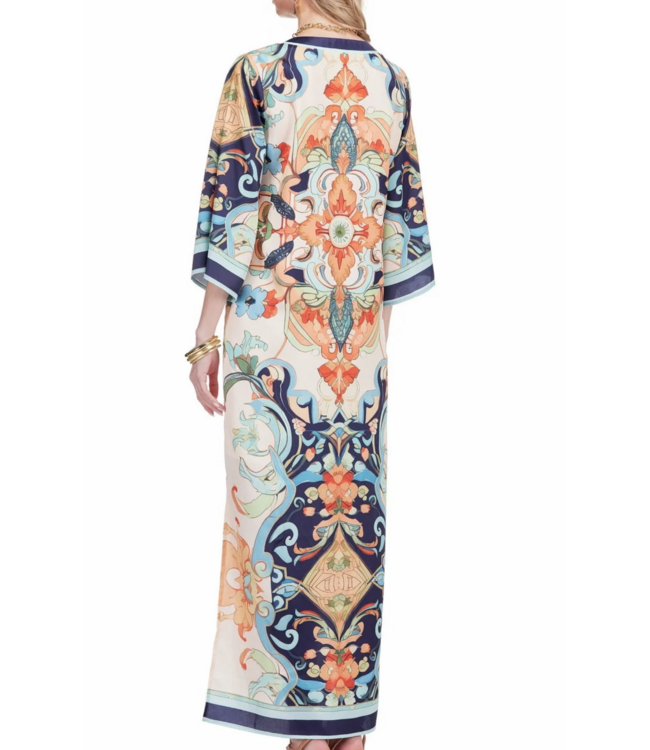 Jade Trimmed Maxi  #5090