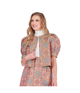 joyjoy Joy Joy Puff Sleeve Crop Jacket #7679