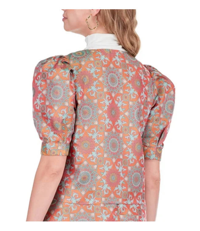 Joy Joy Puff Sleeve Crop Jacket #7679