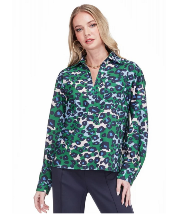 Jade Collar Blouse #8003