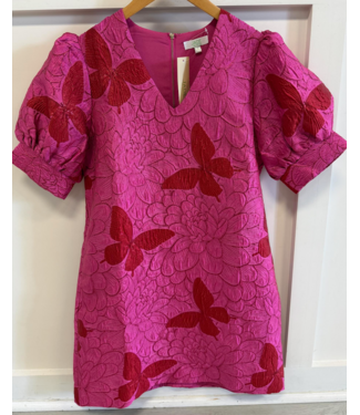 jade Jade V-neck Short Sleeve Shift Dress #5130